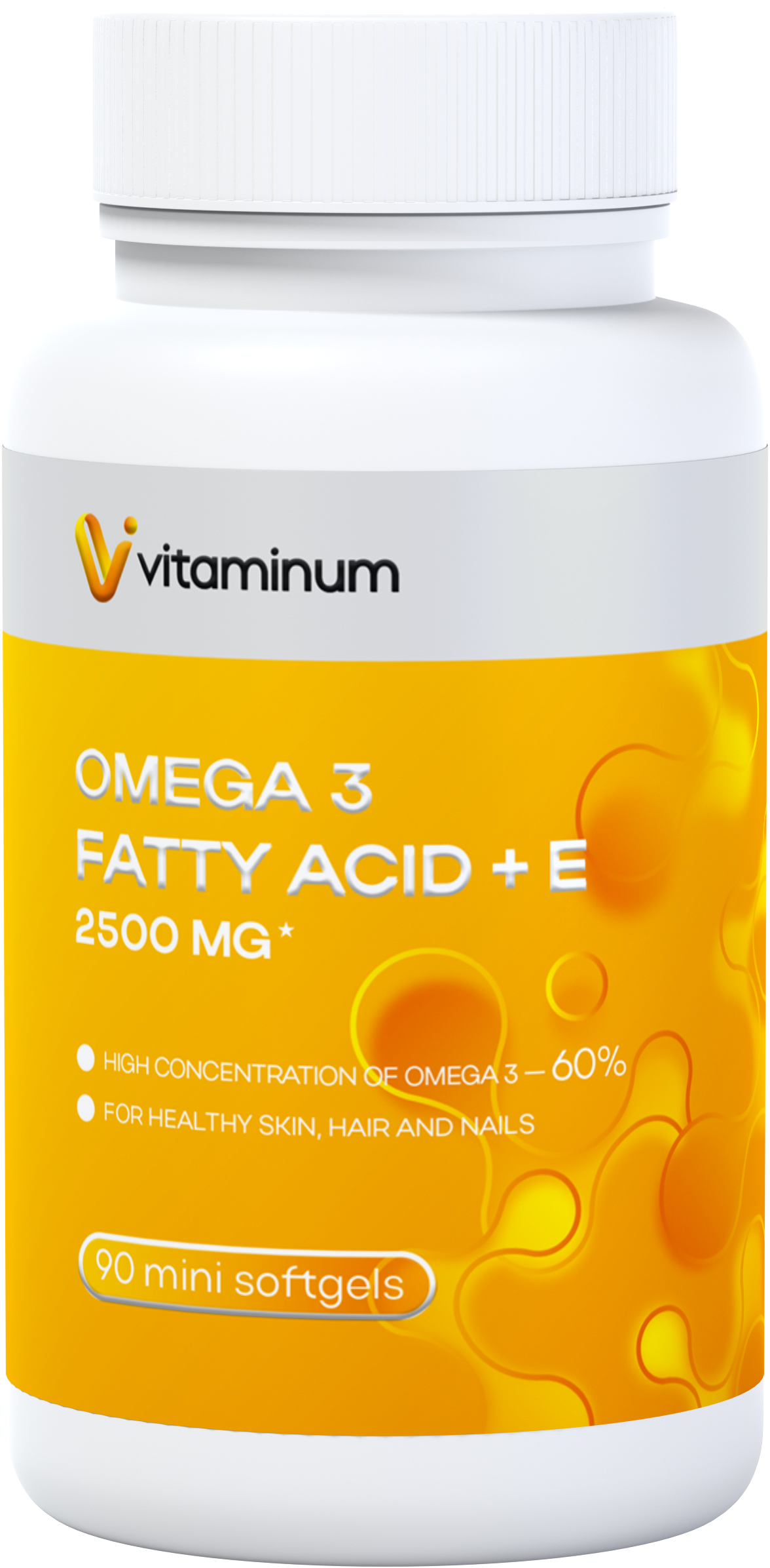  Vitaminum ОМЕГА 3 60% + витамин Е (2500 MG*) 90 капсул 700 мг   в Кирове